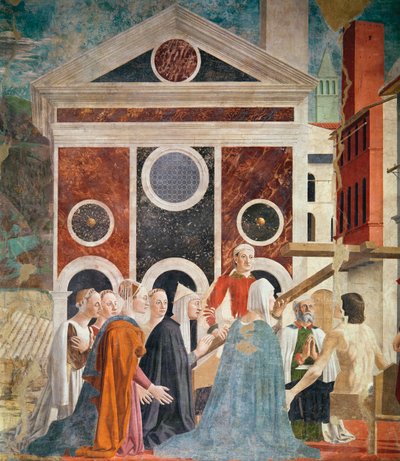 Die Überprüfung des Wahren Kreuzes, ca. 1452-59 (Detail) von Piero della Francesca